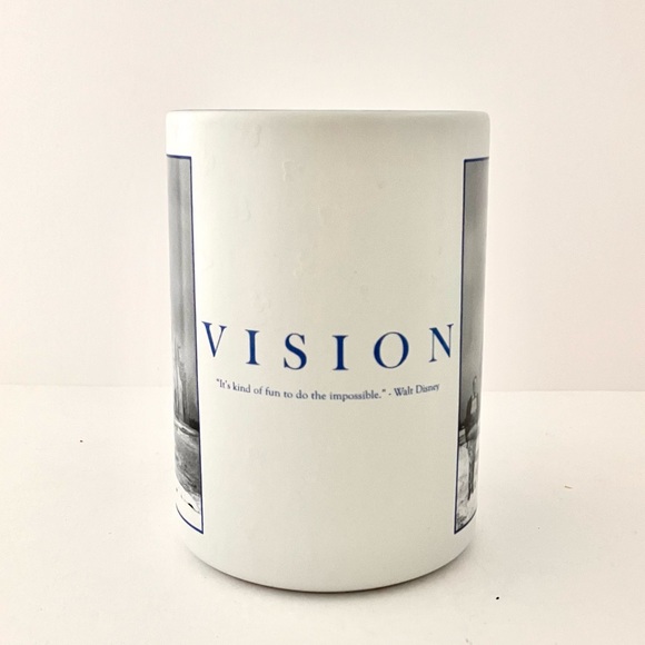 Walt Disney Parks Vision Coffee Cup Mug Authentic Original Raised Mickey Ears - Picture 8 of 9